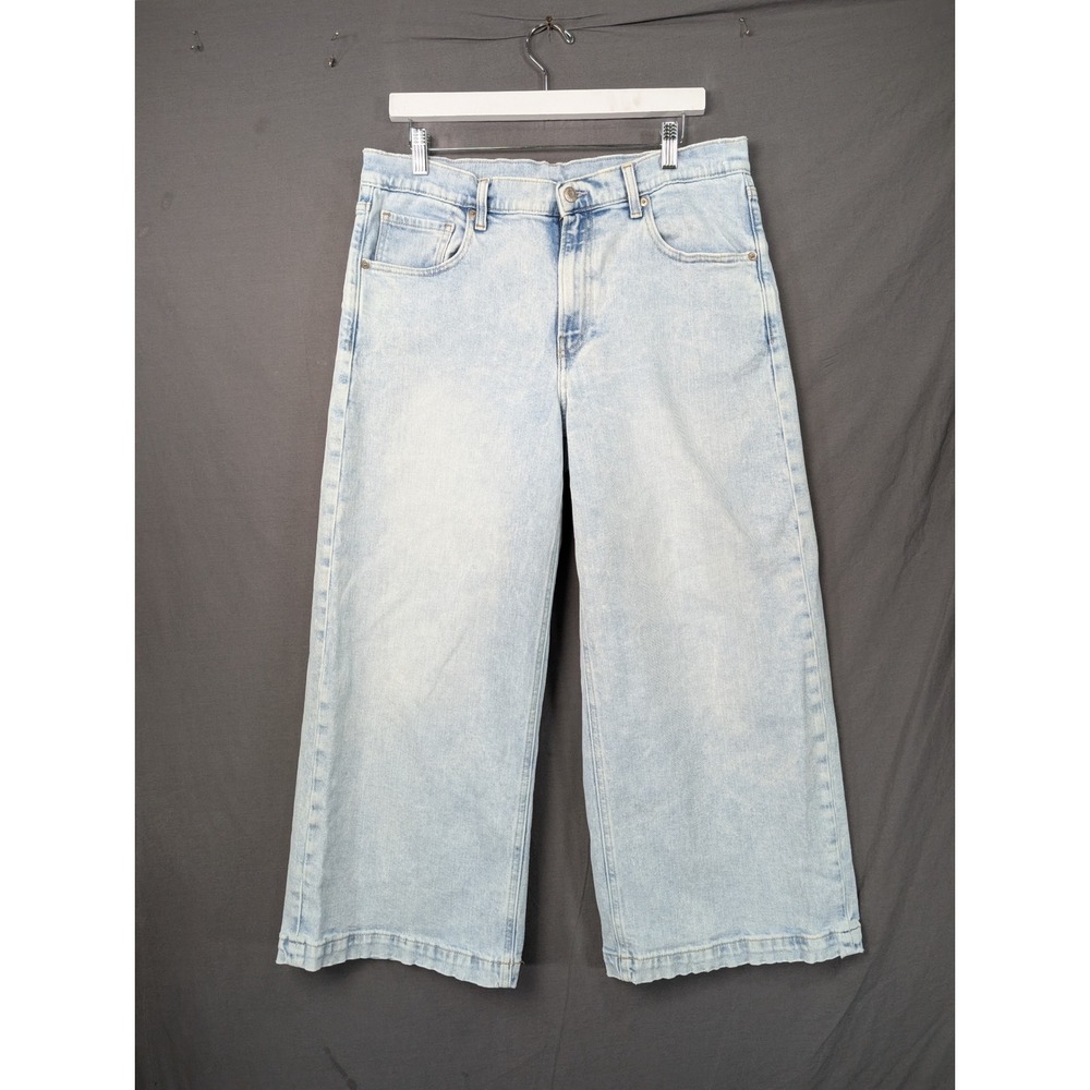 GAP High Rise Stride Ankle Jeans Light Indigo 31 12R 853455-00